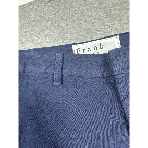 Frank & Eileen $298 Kinsale Italian Performance Linen Flax Size 2 - Navy Blue - Picture 14 of 14